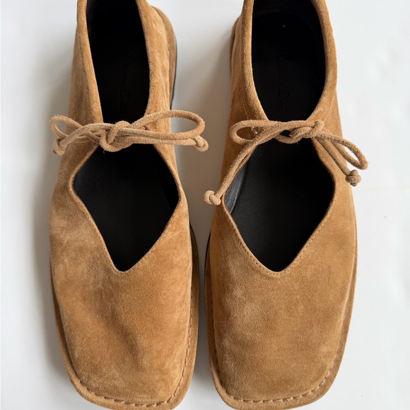 Tied Split Suede Ballet Flats size 39 - Picture 2 of 7